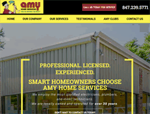 Tablet Screenshot of amyhomeservices.com